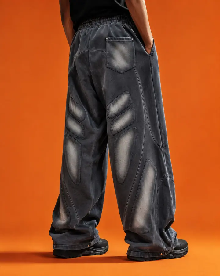 Baggy délavé, produit par Klak