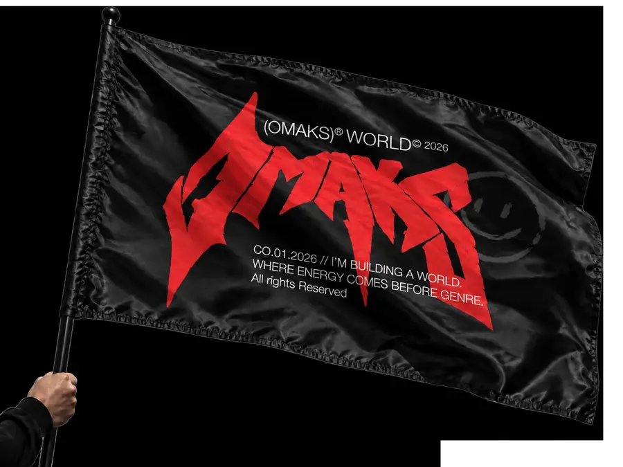 Drapeau OMAKS, produit par Klak