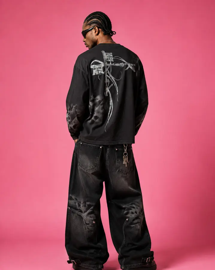 Ensemble denim, produit par Klak