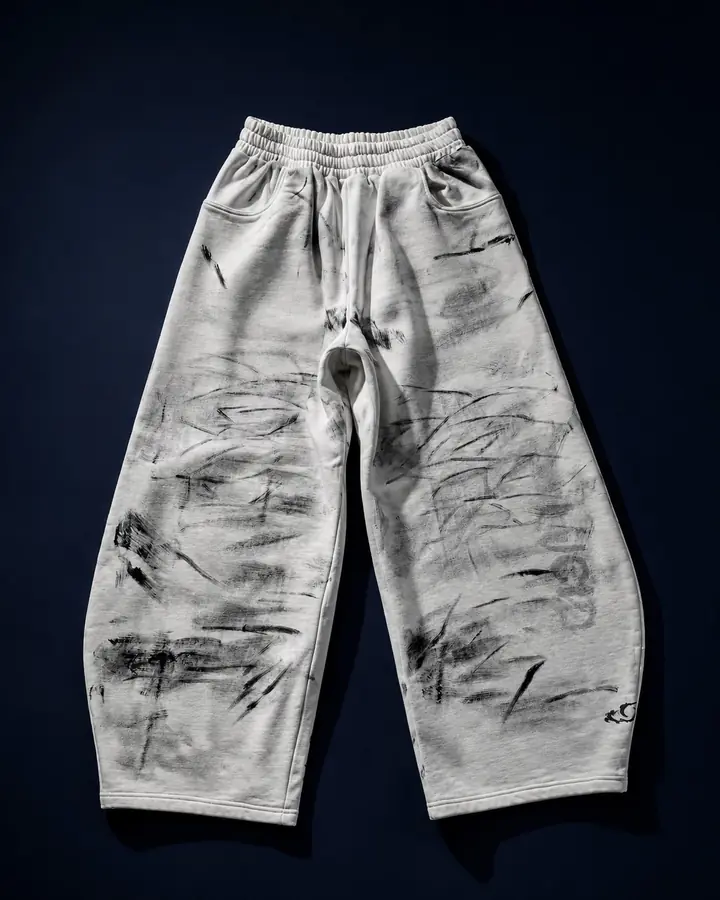 Pantalon imprimé, produit par Klak