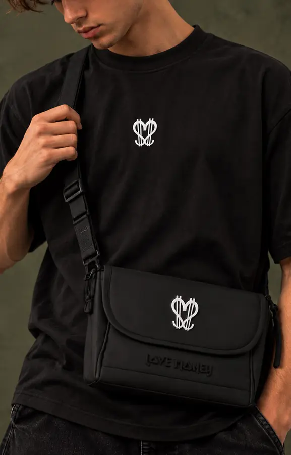 Sac bandoulière Love Money, produit par Klak
